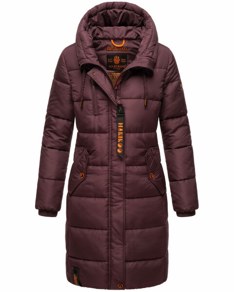 Marikoo Yuikoo Damen Winterjacke B941 Weinrot Größe XS - Gr. 34