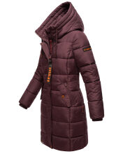 Marikoo Yuikoo lange Damen Winterjacke Weinrot-Größe M - Gr. 38