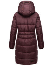 Marikoo Yuikoo lange Damen Winterjacke Weinrot-Größe M - Gr. 38