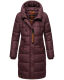Marikoo Yuikoo lange Damen Winterjacke Weinrot-Größe M - Gr. 38