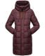 Marikoo Yuikoo lange Damen Winterjacke Weinrot-Größe M - Gr. 38