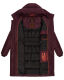 Marikoo Yuikoo lange Damen Winterjacke Weinrot-Größe M - Gr. 38