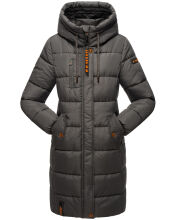 Marikoo Yuikoo lange Damen Winterjacke Anthrazit-Gr&ouml;&szlig;e XL - Gr. 42