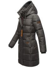 Marikoo Yuikoo lange Damen Winterjacke Anthrazit-Gr&ouml;&szlig;e XL - Gr. 42