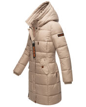Marikoo Yuikoo lange Damen Winterjacke Taupe-Gr&ouml;&szlig;e M - Gr. 38