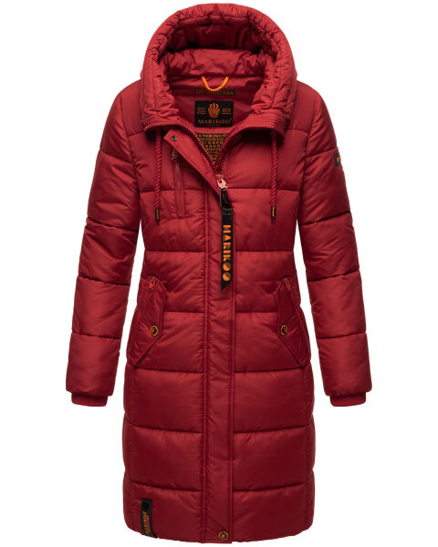 Marikoo Yuikoo lange Damen Winterjacke Blood Red-Größe L - Gr. 40