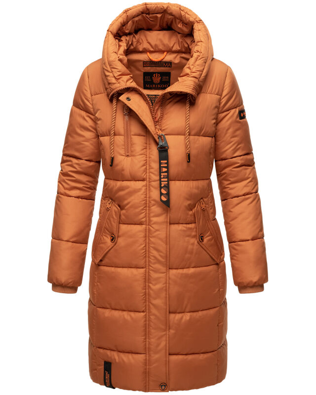 Marikoo Yuikoo lange Damen Winterjacke Cinnamon-Gr&ouml;&szlig;e XS - Gr. 34