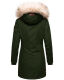 Navahoo Cristal Damen Winterjacke Parka mit Kunstfell Olive Gr.XS