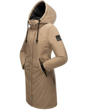 Navahoo Letiziaa Damen Parka Winterjacke Taupe Größe XXXL - Gr. 46
