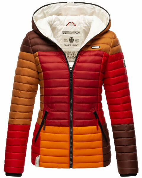 Navahoo Multikulti Mehrfarbige Übergangs Steppjacke Autumn Größe L - Gr. 40