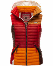 Navahoo Shadaa Multikulti Damen Weste ärmellose Steppweste Multicolour – Autumn Größe S - Gr. 36