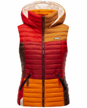 Navahoo Shadaa Multikulti Damen Weste ärmellose Steppweste Multicolour – Autumn Größe S - Gr. 36