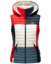 Navahoo Shadaa Multikulti Damen Weste ärmellose Steppweste Multicolour – French Größe S - Gr. 36