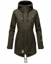 Marikoo Zimtzicke Damen Softshelljacke Zimt-D-Olive-wp-Gr.S