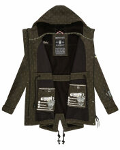Marikoo Zimtzicke Damen Softshelljacke Zimt-D-Olive-wp-Gr.S