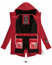 Marikoo Zimtzicke ladies softshell jacket Zimt-Rot-wp-Gr.XS