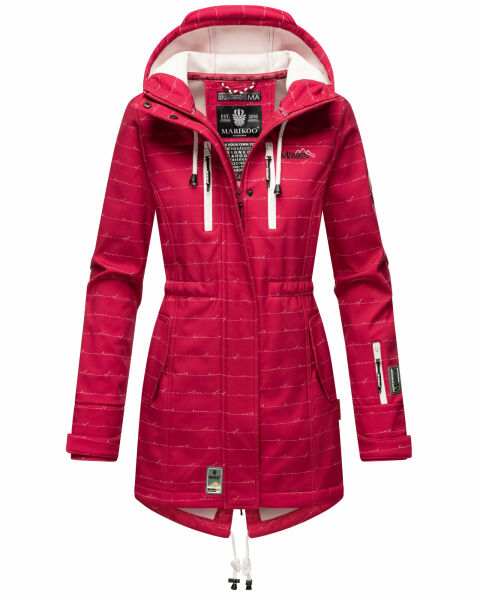 Marikoo Zimtzicke Damen Softshelljacke Zimt-Fuchsia-wL-Gr.M