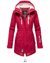 Marikoo Zimtzicke Damen Softshelljacke Zimt-Fuchsia-wL-Gr.M