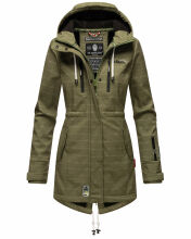 Marikoo Zimtzicke Damen Softshelljacke Zimt-Olive-wL-Gr.M