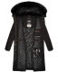 Navahoo Fahmiyaa ladies long hooded winter jacket Schwarz