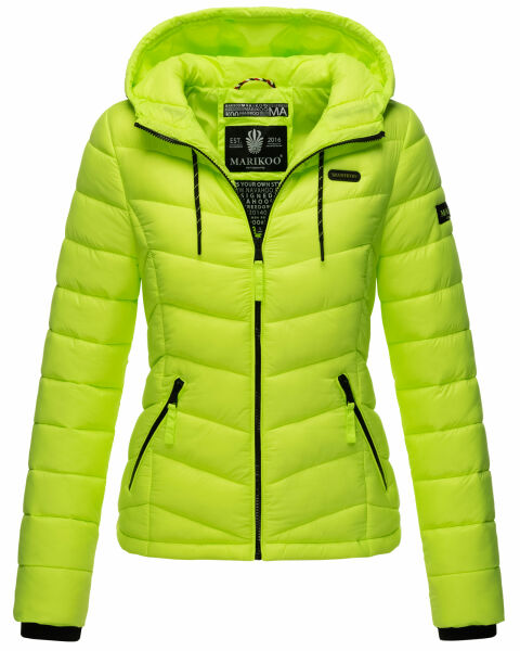 Navahoo Kuala Damen Steppjacke Kuala-Neon-Grün-Gr.M