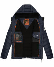 Stone Harbour Zaharoo wasserdichte Herren Regen Steppjacke Navy Größe M - Gr. M