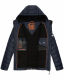 Stone Harbour Zaharoo wasserdichte Herren Regen Steppjacke Navy Größe M - Gr. M