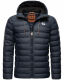 Stone Harbour Zaharoo wasserdichte Herren Regen Steppjacke Navy Größe XXL - Gr. 2XL