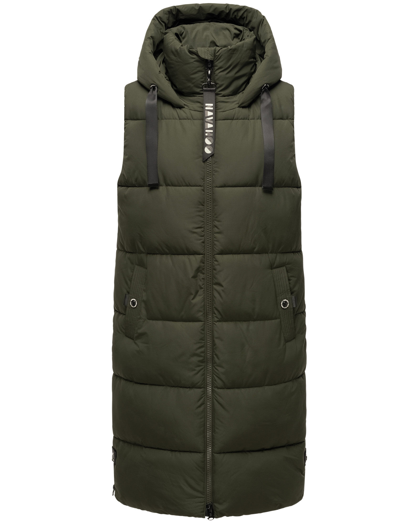 Navahoo Schnuffelchen Damen Weste Dunkel Olive Größe XS - Gr. 34