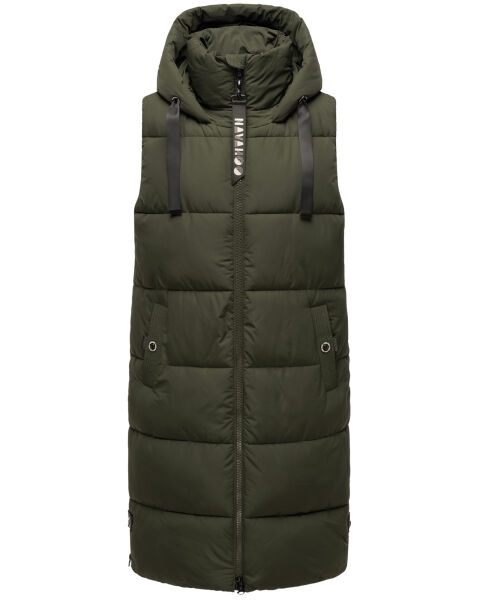 Navahoo Schnuffelchen ladies vest Dunkel Olive Größe XS - Gr. 34
