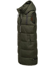 Navahoo Schnuffelchen ladies vest Dunkel Olive Größe XS - Gr. 34