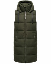 Navahoo Schnuffelchen Damen Weste Dunkel Olive...