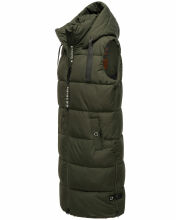 Navahoo Schnuffelchen Damen Weste Dunkel Olive Größe L - Gr. 40