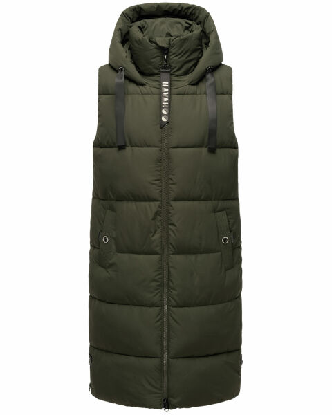 Navahoo Schnuffelchen Damen Weste Dunkel Olive Größe XL - Gr. 42