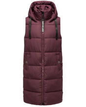 Navahoo Schnuffelchen ladies vest Weinrot...