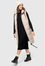 Navahoo Schnuffelchen Damen Weste Taupe Größe M - Gr. 38