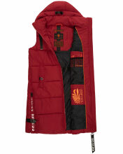 Navahoo Schnuffelchen Damen Weste Bloodred Größe S - Gr. 36