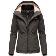 Marikoo Erdbeere Damen &Uuml;bergangsjacke Anthrazit Gr&ouml;&szlig;e XS - Gr. 34