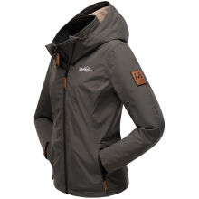Marikoo Erdbeere Damen &Uuml;bergangsjacke Anthrazit Gr&ouml;&szlig;e XS - Gr. 34