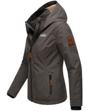 Marikoo Erdbeere Damen Übergangsjacke Anthrazit Größe S - Gr. 36