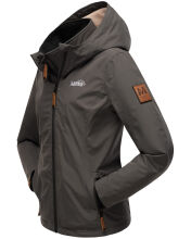 Marikoo Erdbeere Damen Übergangsjacke Anthrazit Größe S - Gr. 36