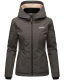 Marikoo Erdbeere Damen Übergangsjacke Anthrazit Größe S - Gr. 36