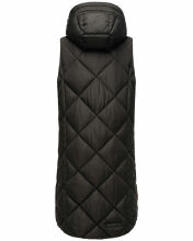 Navahoo Schnuckel ladies long vest Schwarz Größe XS - Gr. 34