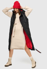 Navahoo Schnuckel Damen lange Weste Schwarz Größe XL - Gr. 42