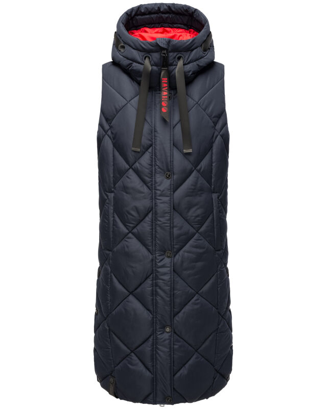 Navahoo Schnuckel Damen lange Weste Navy Gr&ouml;&szlig;e XL - Gr. 42
