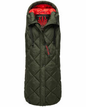 Navahoo Schnuckel ladies long vest Dark Olive Größe S - Gr. 36