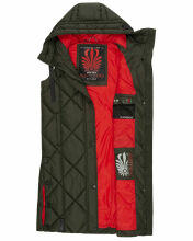 Navahoo Schnuckel Damen lange Weste Dark Olive Größe S - Gr. 36