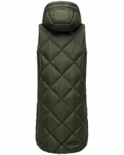 Navahoo Schnuckel Damen lange Weste Dark Olive Gr&ouml;&szlig;e XL - Gr. 42