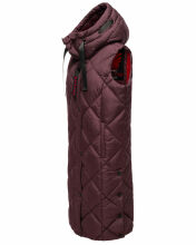 Navahoo Schnuckel Damen lange Weste Weinrot Größe XS - Gr. 34