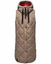 Navahoo Schnuckel ladies long vest Dark Taupe...